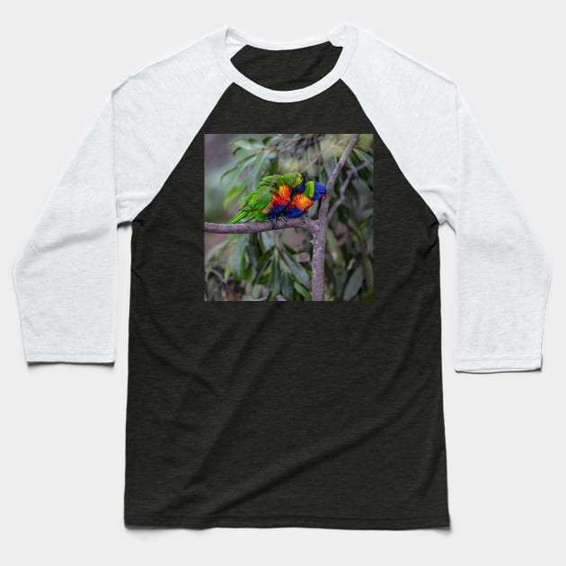 Lorikeets Baseball T-Shirt by Memories4you